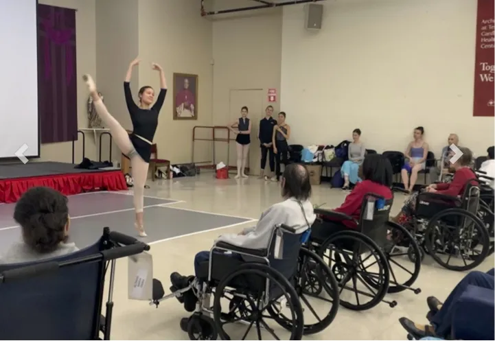 Ballet Dancer performs at Terence Cardinal Cooke